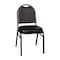 Flash Furniture Black Vinyl Stack ChairSilver Vein Metal Frame NG-ZG10006-BK-SILVERVEIN-GG - alternate 4